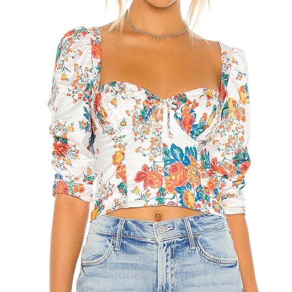 For Love And Lemons Tops - For Love & Lemons Brandy Top